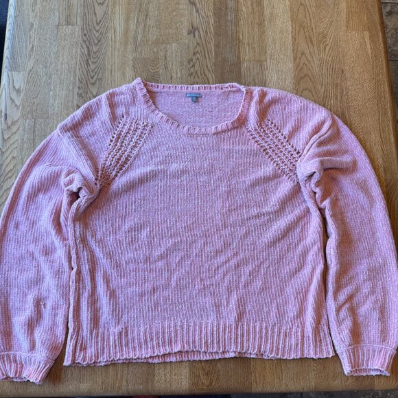 Charlotte Russe Pink Knit Sweater Size XL - Picture 2 of 7